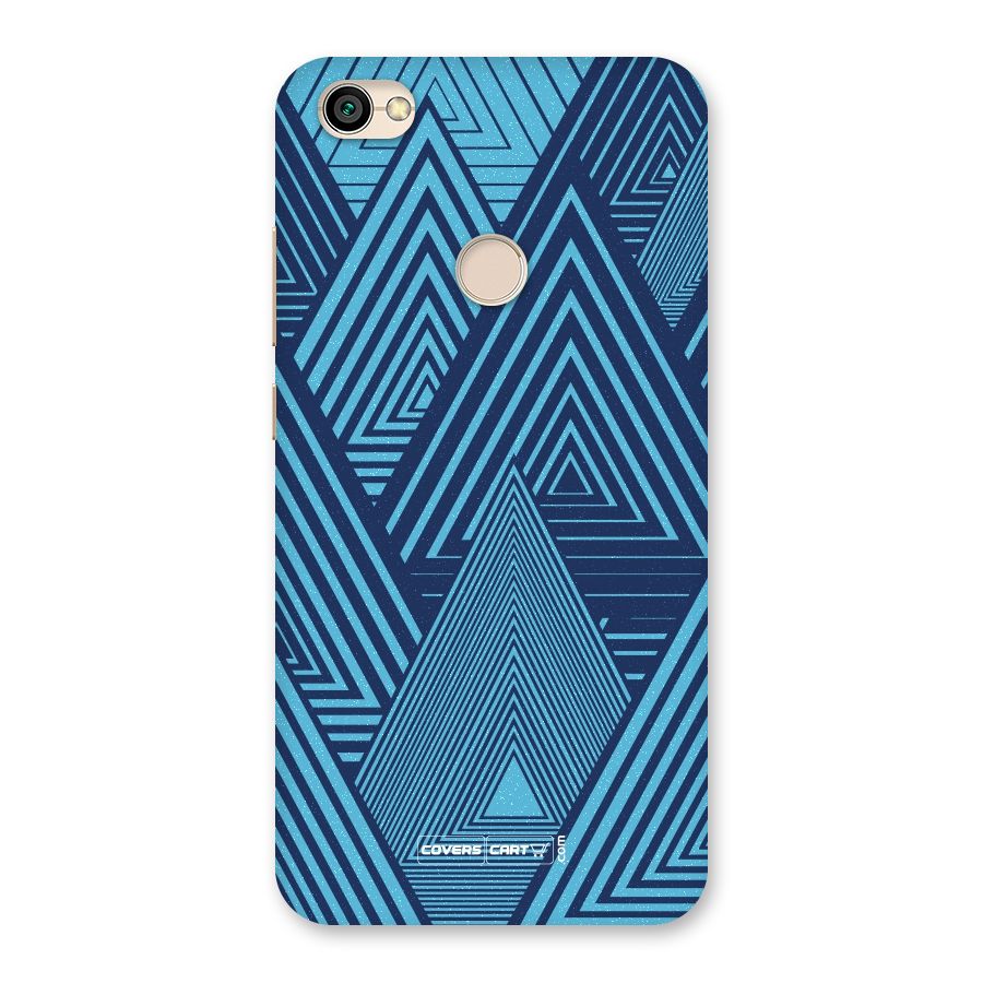 Geometric Blue Print Back Case for Redmi Y1 2017