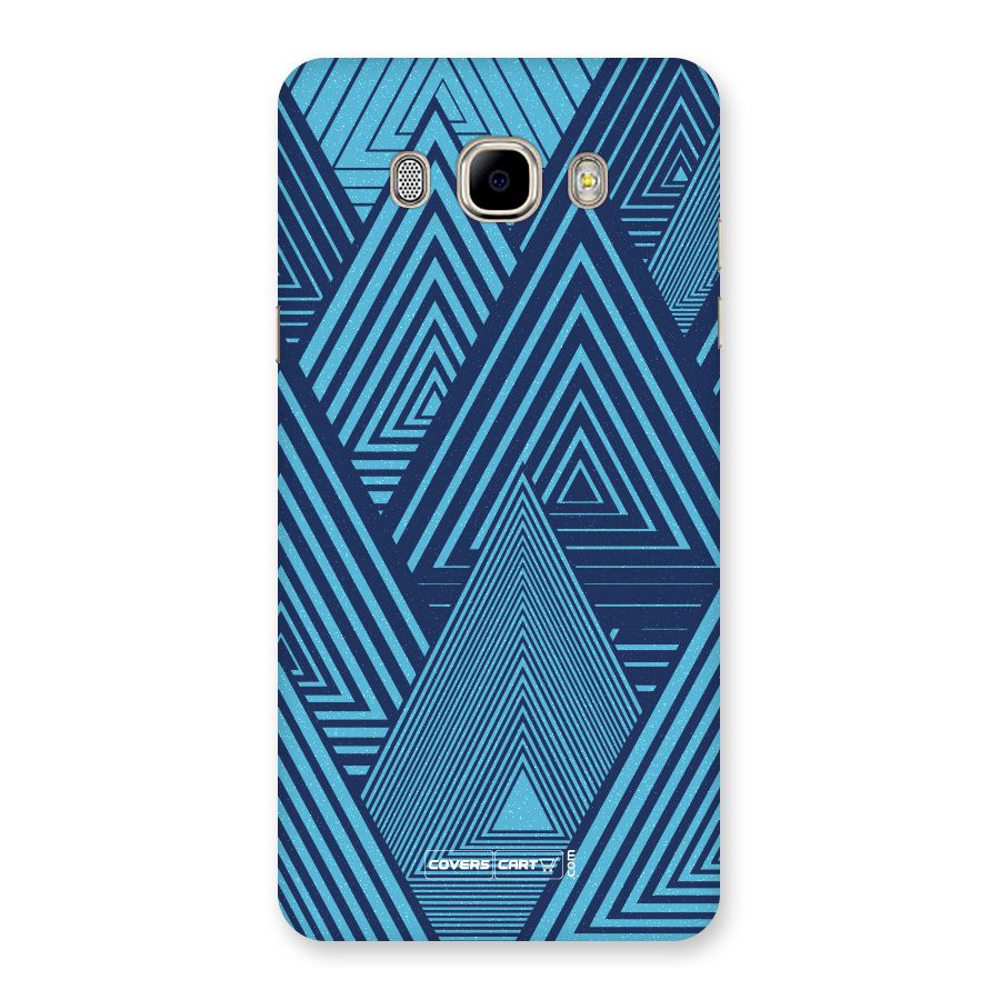 Geometric Blue Print Back Case for Samsung Galaxy J7 2016