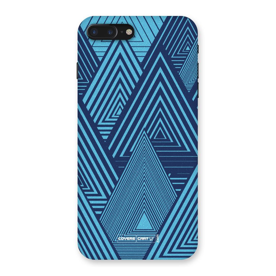 Geometric Blue Print Back Case for iPhone 7 Plus
