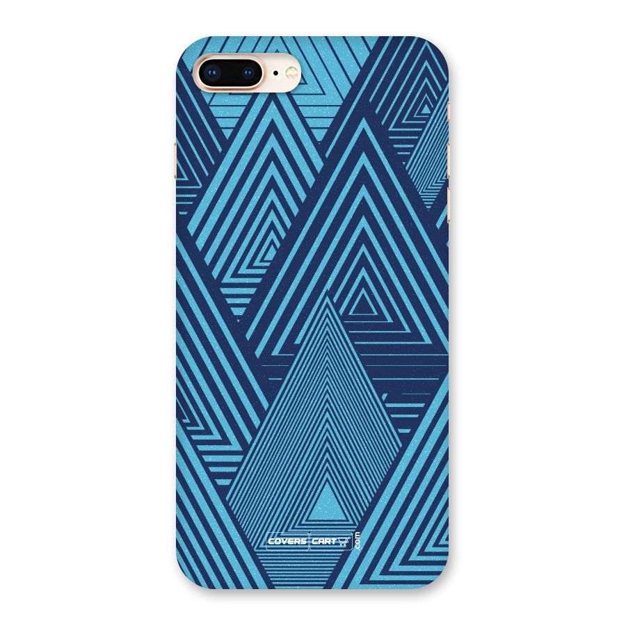 Geometric Blue Print Back Case for iPhone 8 Plus