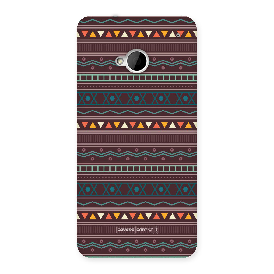 Classic Aztec Pattern Back Case for HTC One M7