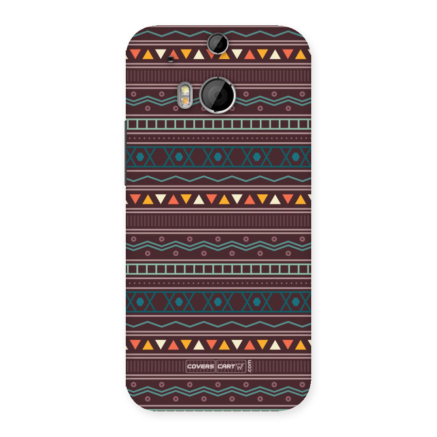 Classic Aztec Pattern Back Case for HTC One M8