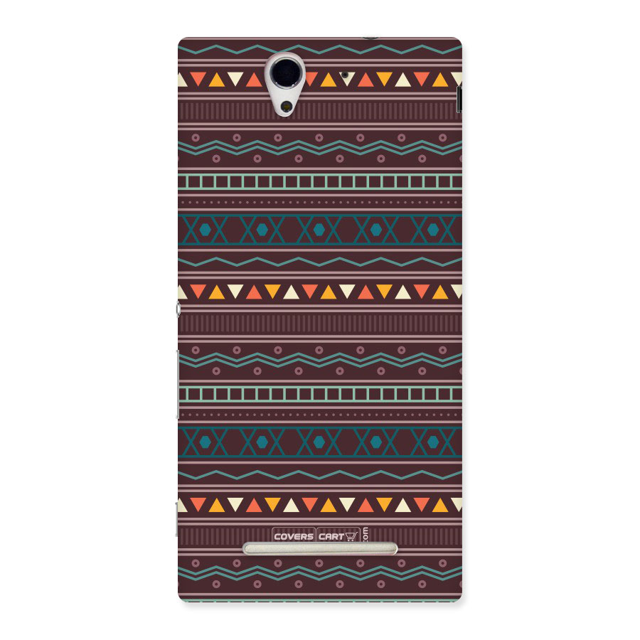 Classic Aztec Pattern Back Case for Xperia C3