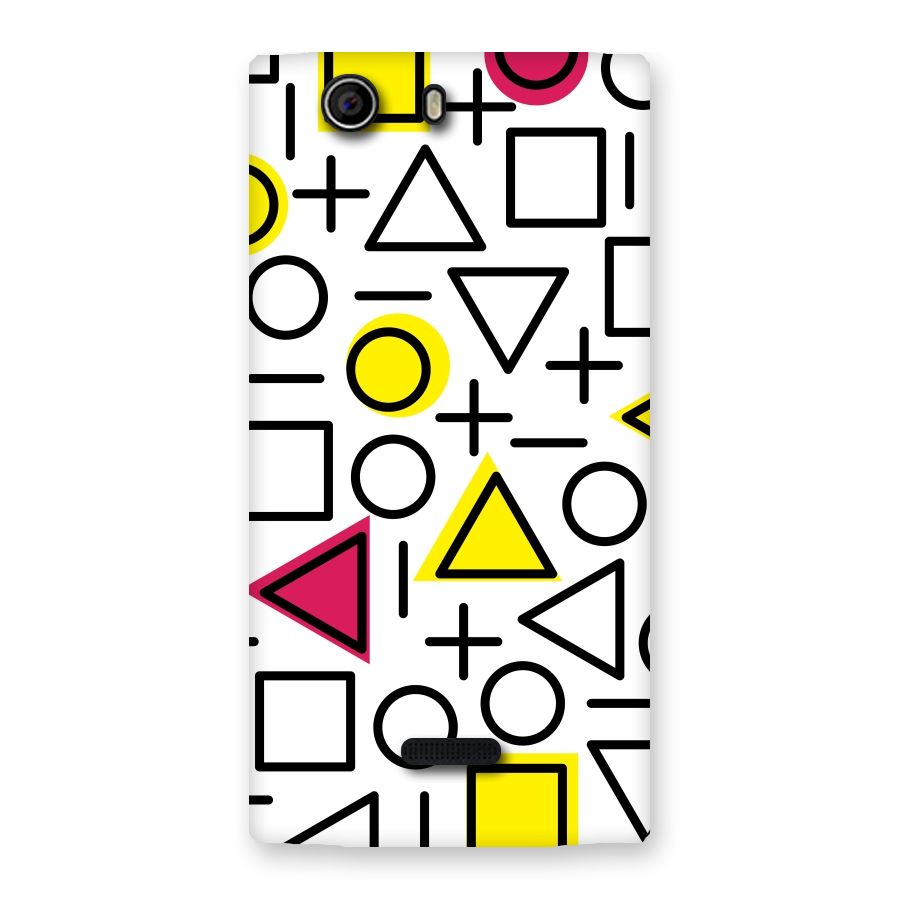 Geometry Pattern Back Case for Canvas Nitro 2 E311