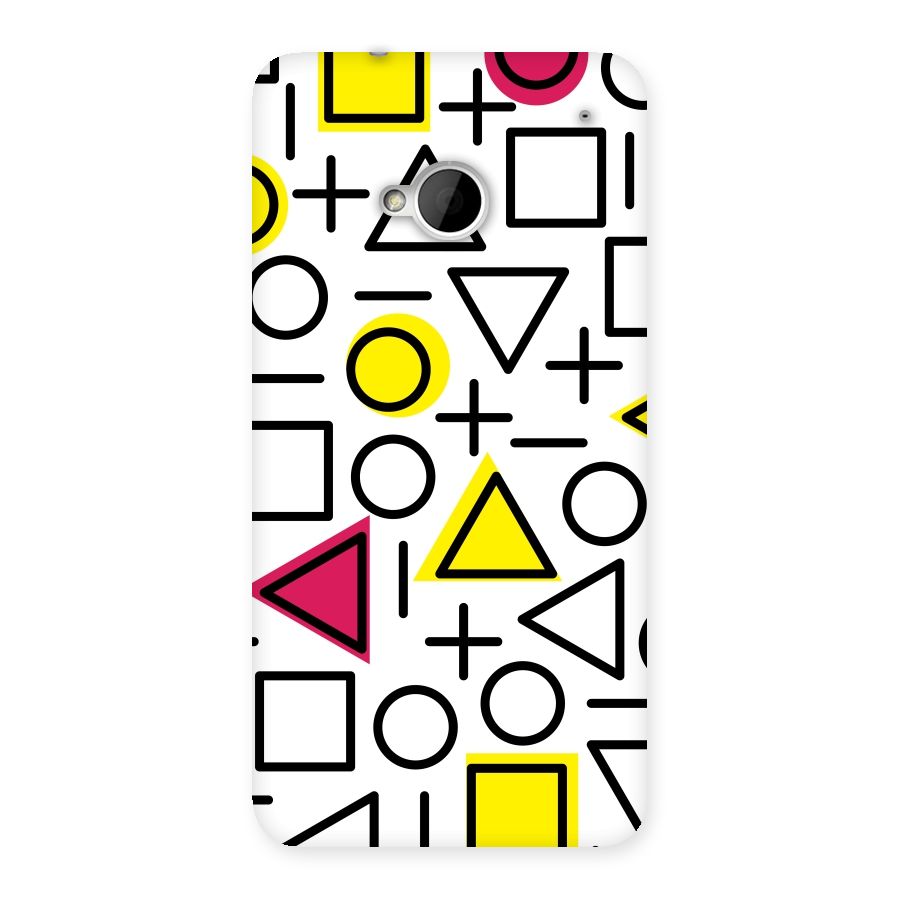 Geometry Pattern Back Case for HTC One M7