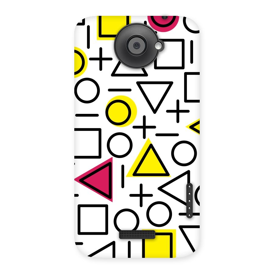 Geometry Pattern Back Case for HTC One X