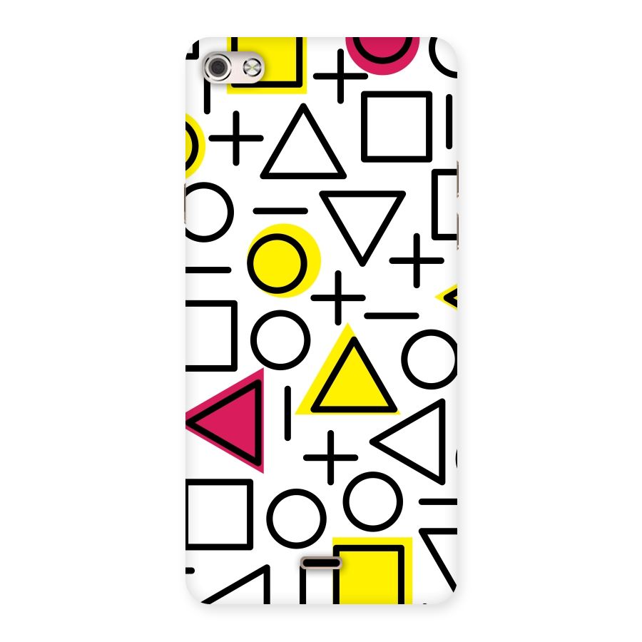 Geometry Pattern Back Case for Micromax Canvas Silver 5