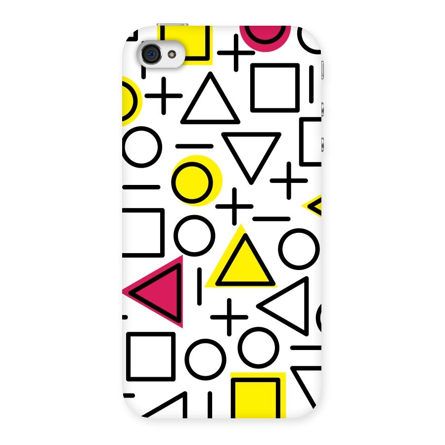 Geometry Pattern Back Case for iPhone 4 4s