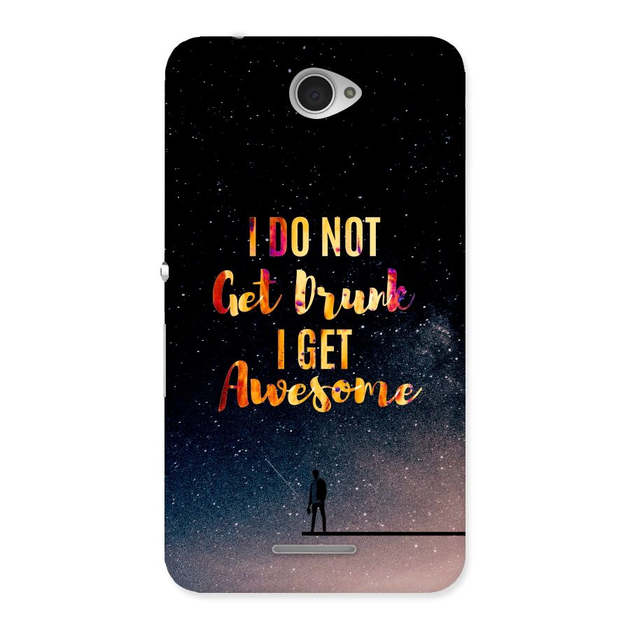 Get Awesome Back Case for Sony Xperia E4