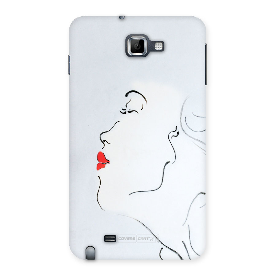 Girl in Red Lipstick Back Case Back Case for Galaxy Note