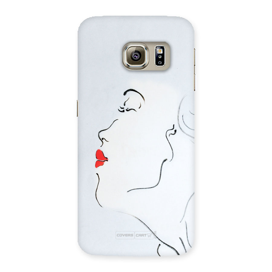 Girl in Red Lipstick Back Case Back Case for Galaxy S6 Edge Plus