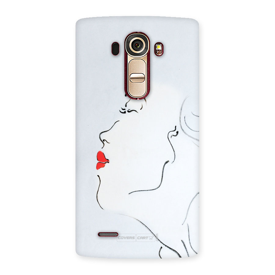 Girl in Red Lipstick Back Case Back Case for LG G4