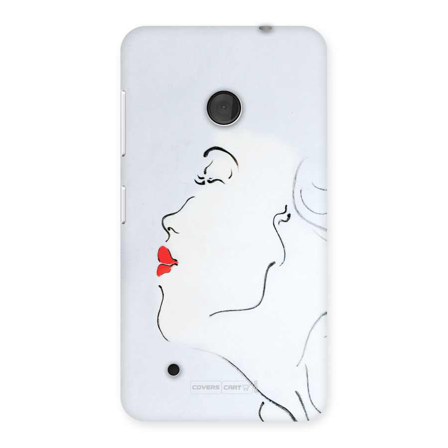 Girl in Red Lipstick Back Case Back Case for Lumia 530