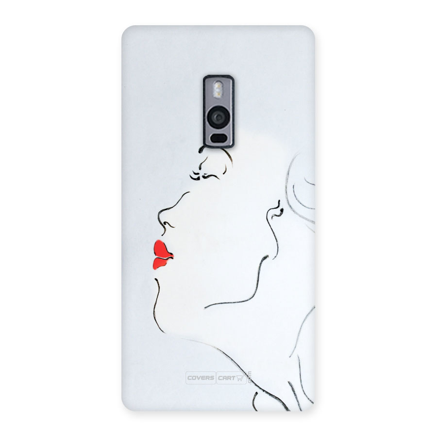 Girl in Red Lipstick Back Case Back Case for Oneplus Two