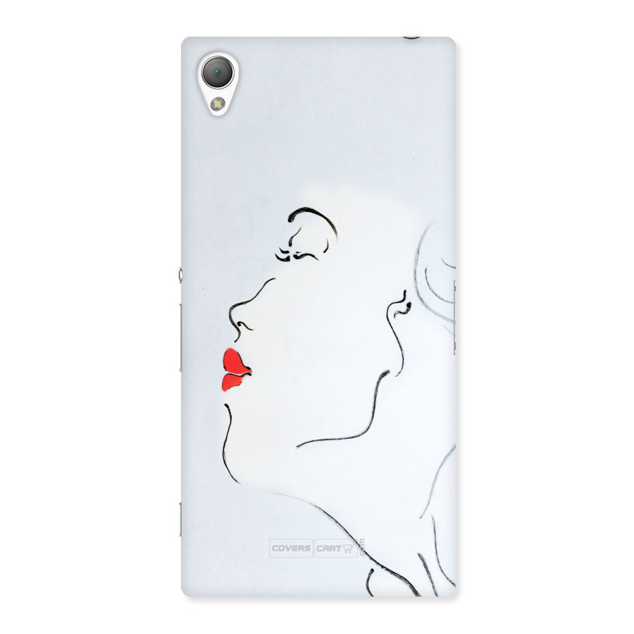 Girl in Red Lipstick Back Case Back Case for Xperia Z3
