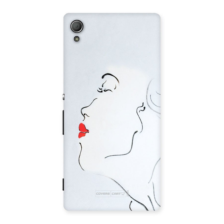 Girl in Red Lipstick Back Case Back Case for Xperia Z4