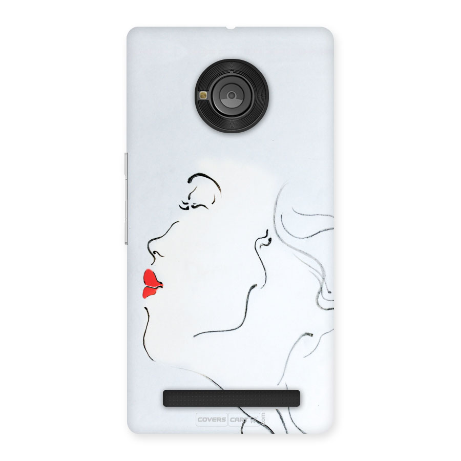 Girl in Red Lipstick Back Case Back Case for Yu Yuphoria