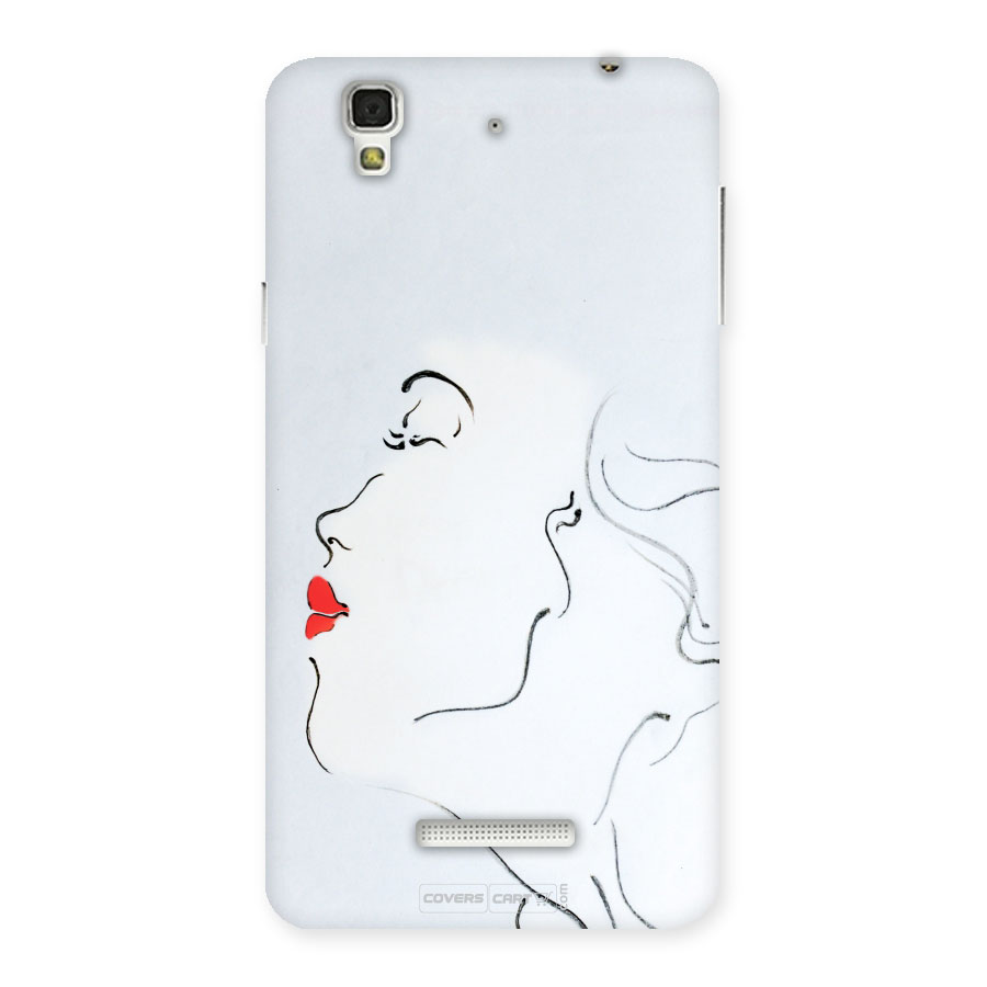 Girl in Red Lipstick Back Case Back Case for Yu Yureka
