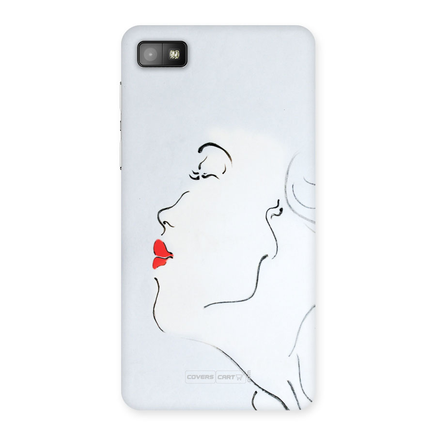 Girl in Red Lipstick Back Case Back Case for Z10