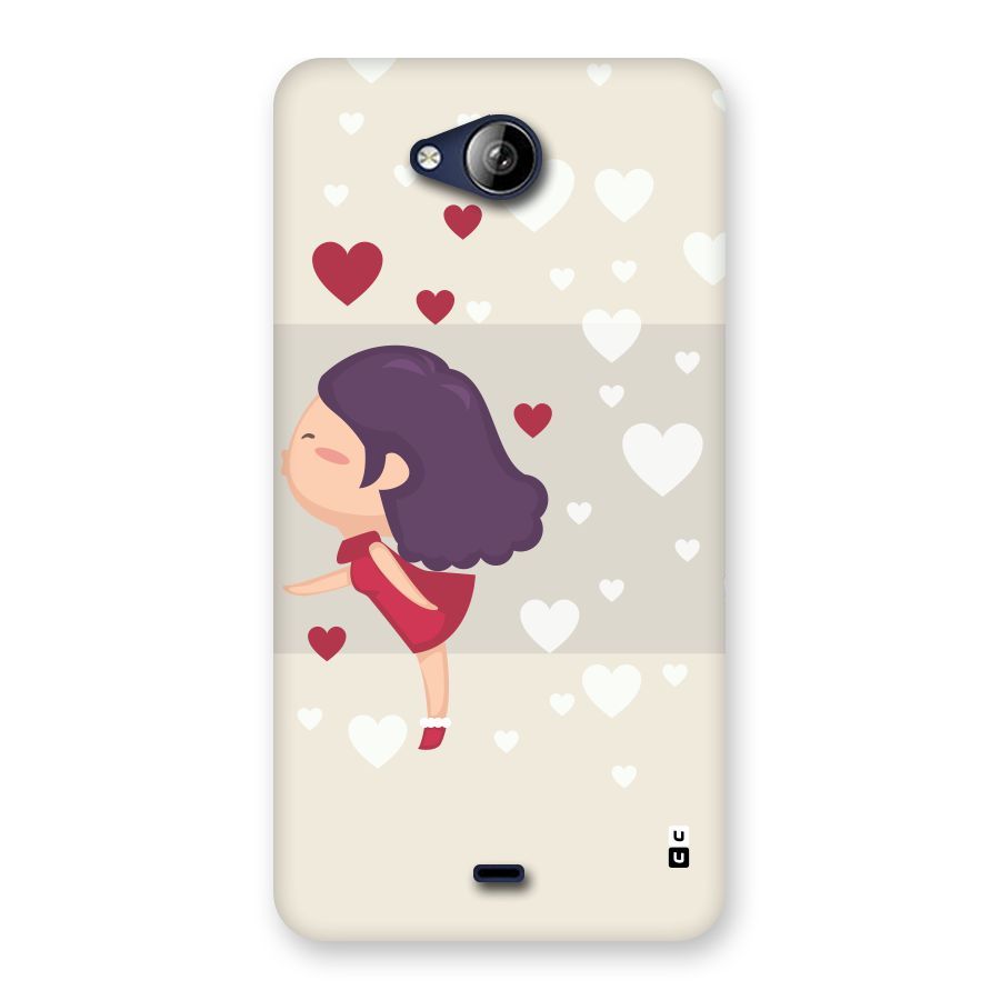 Girl in Love Back Case for Canvas Play Q355