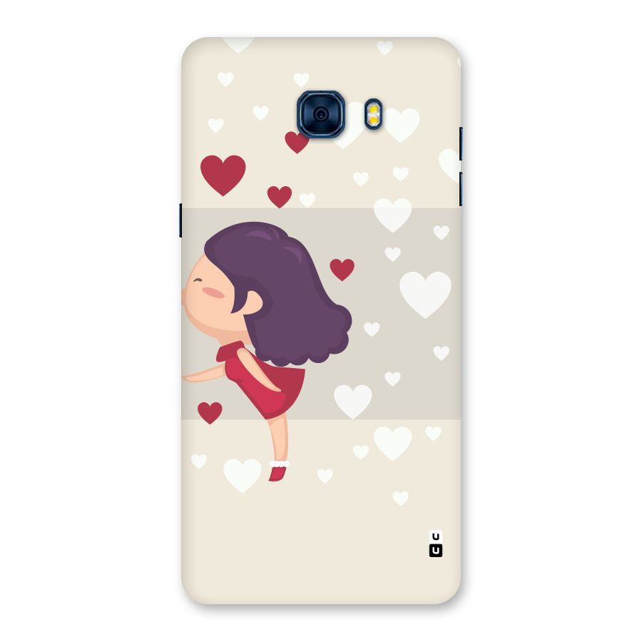 Girl in Love Back Case for Galaxy C7 Pro
