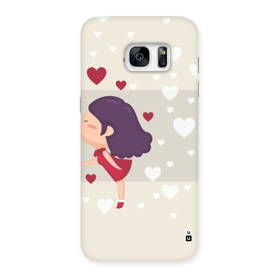 Girl in Love Back Case for Galaxy S7 Edge