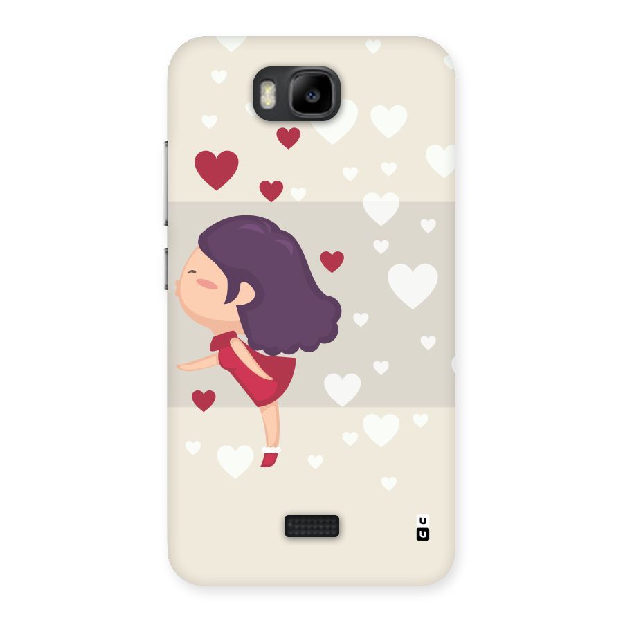 Girl in Love Back Case for Honor Bee