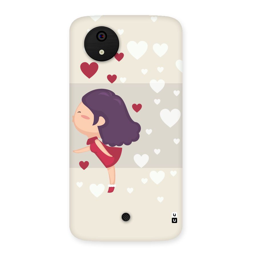 Girl in Love Back Case for Micromax Canvas A1