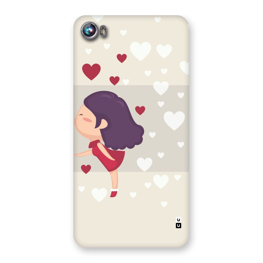 Girl in Love Back Case for Micromax Canvas Fire 4 A107