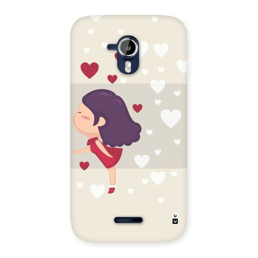 Girl in Love Back Case for Micromax Canvas Magnus A117