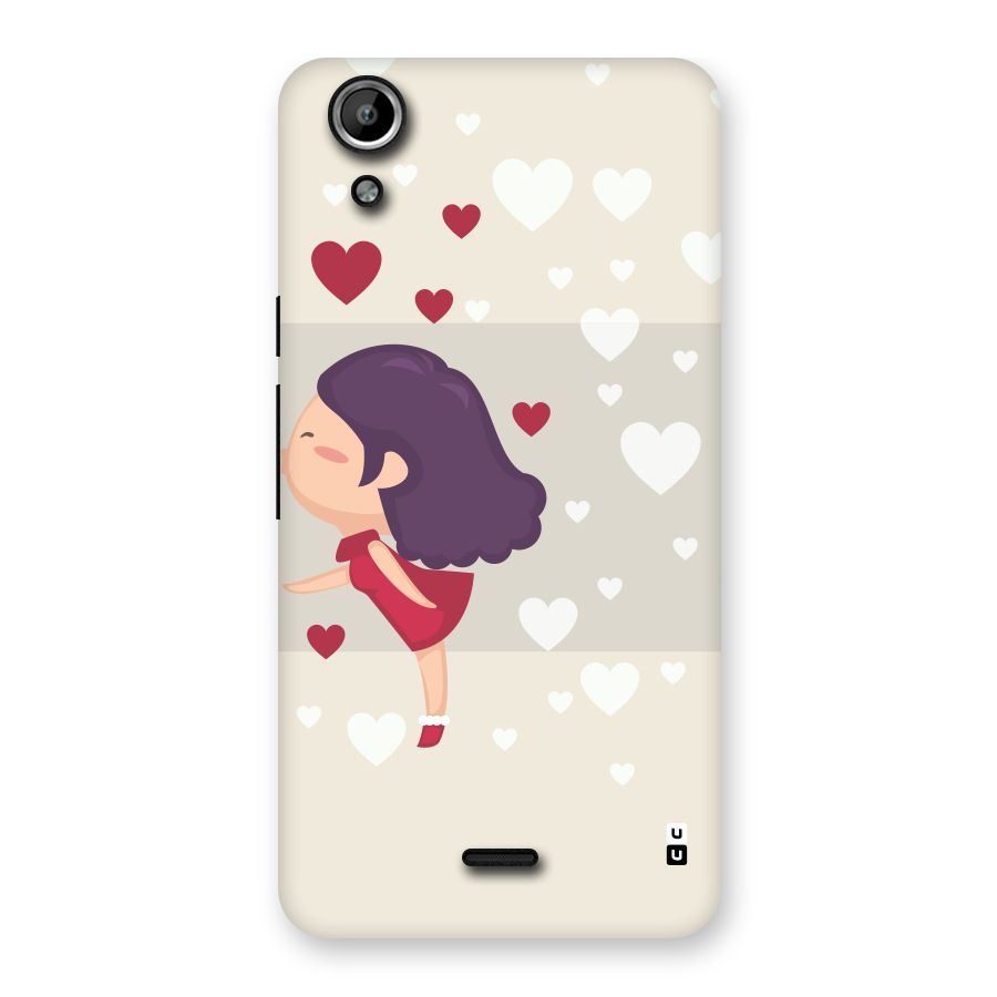 Girl in Love Back Case for Micromax Canvas Selfie Lens Q345