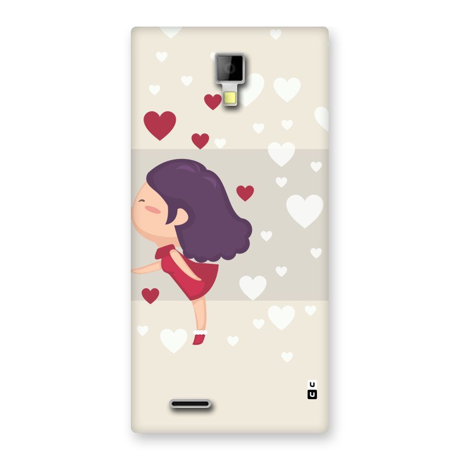 Girl in Love Back Case for Micromax Canvas Xpress A99