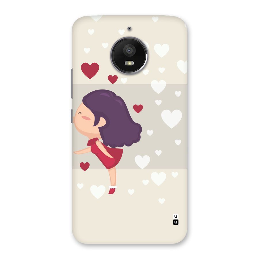 Girl in Love Back Case for Moto E4 Plus