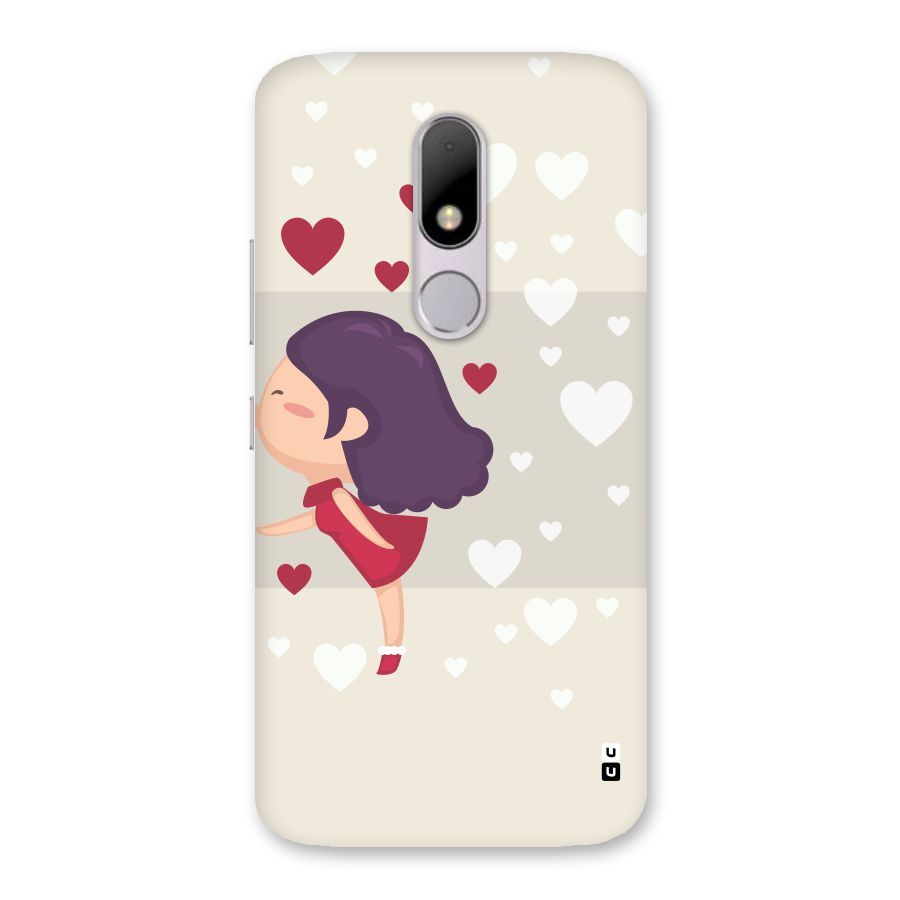 Girl in Love Back Case for Moto M
