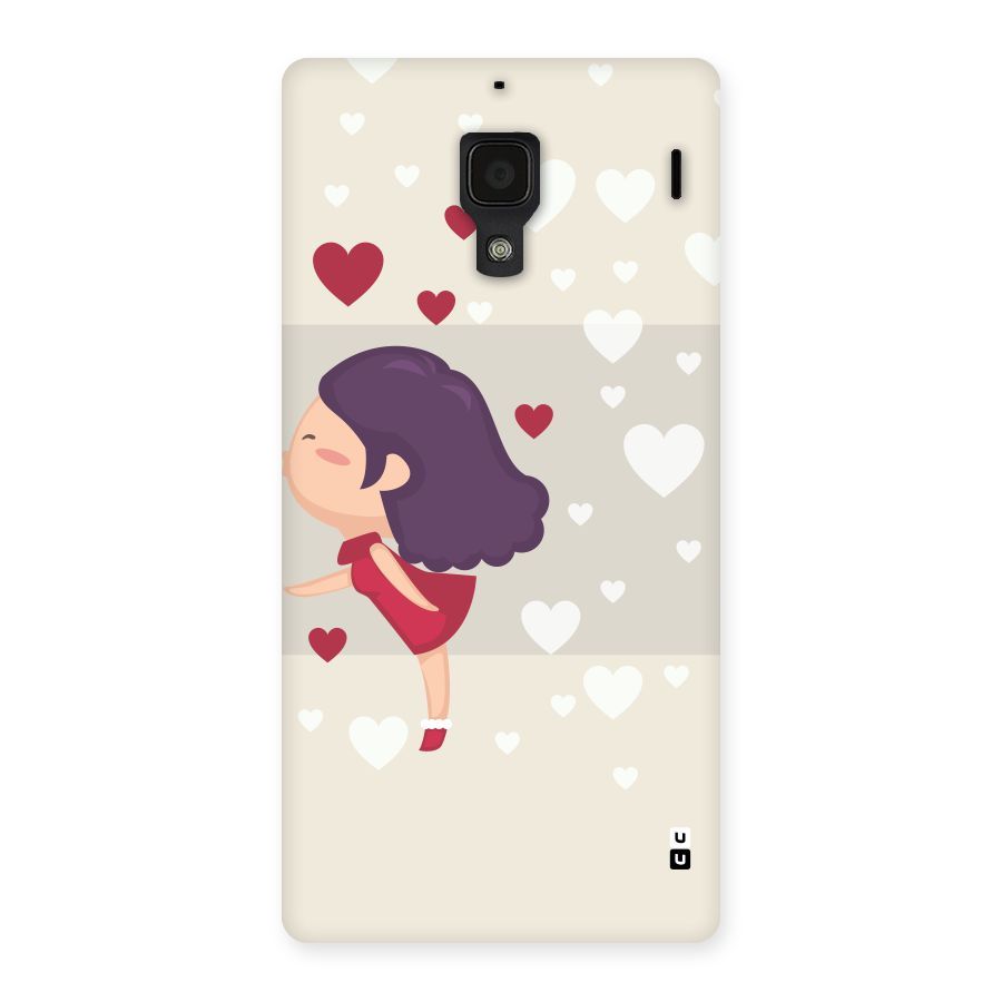 Girl in Love Back Case for Redmi 1S