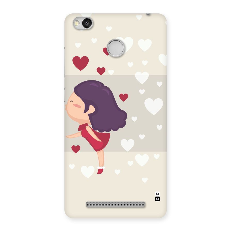 Girl in Love Back Case for Redmi 3S Prime