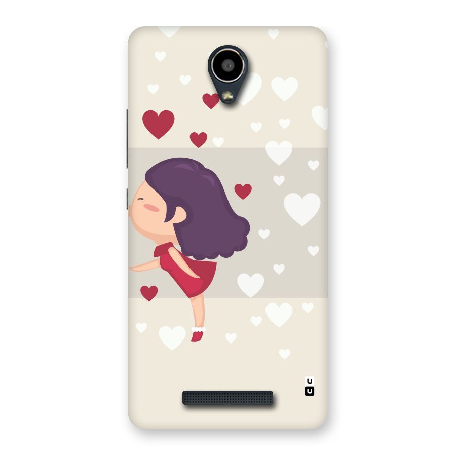 Girl in Love Back Case for Redmi Note 2