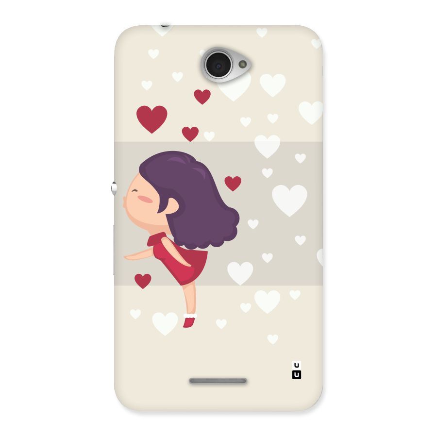 Girl in Love Back Case for Sony Xperia E4
