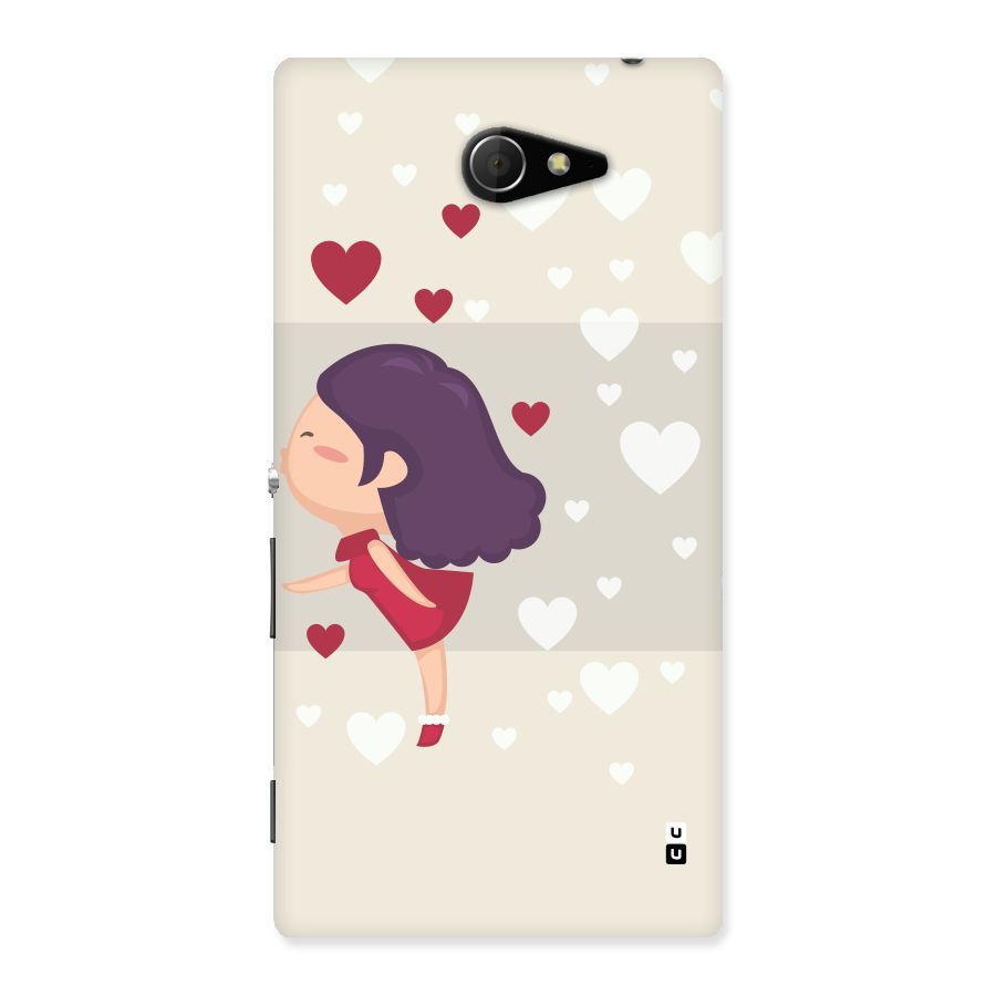 Girl in Love Back Case for Sony Xperia M2