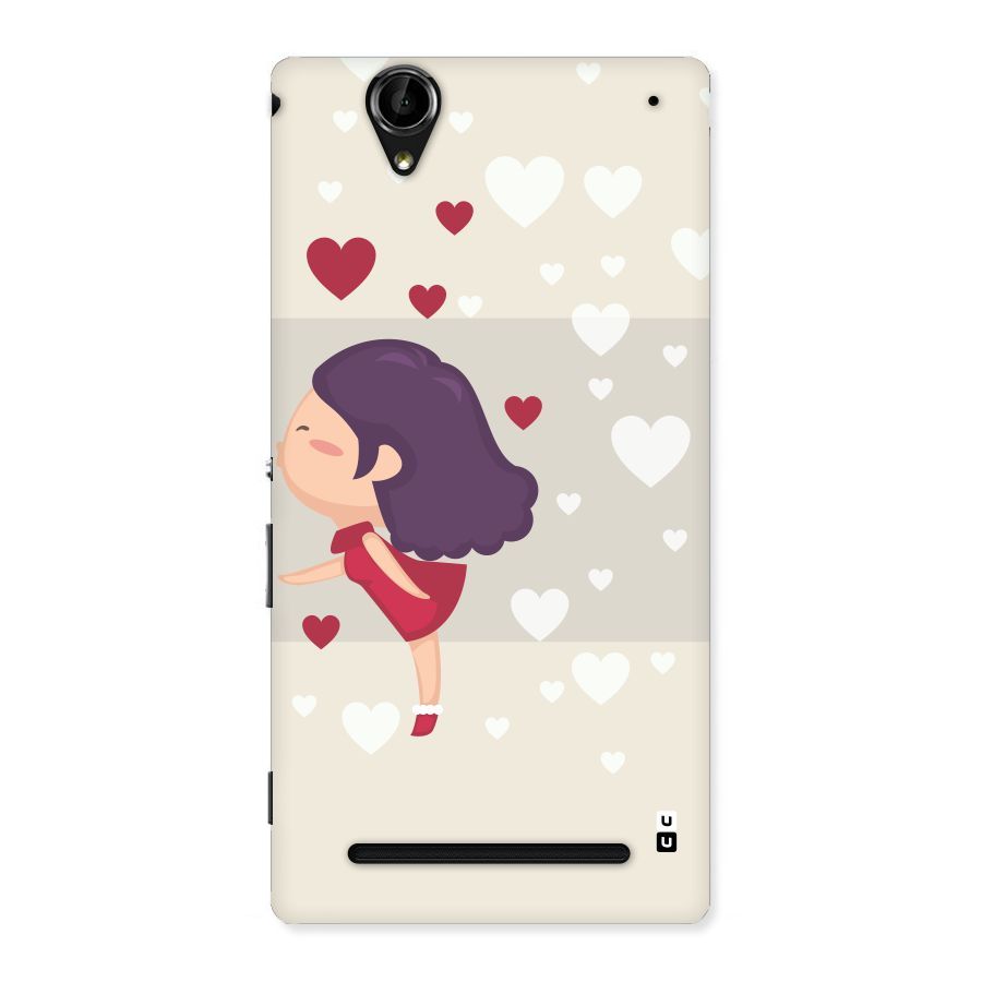 Girl in Love Back Case for Sony Xperia T2