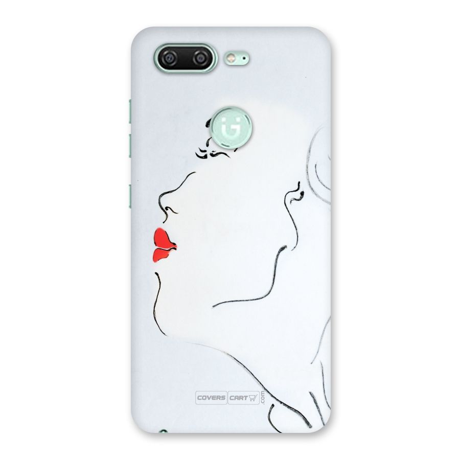 Girl in Red Lipstick Back Case for Gionee S10