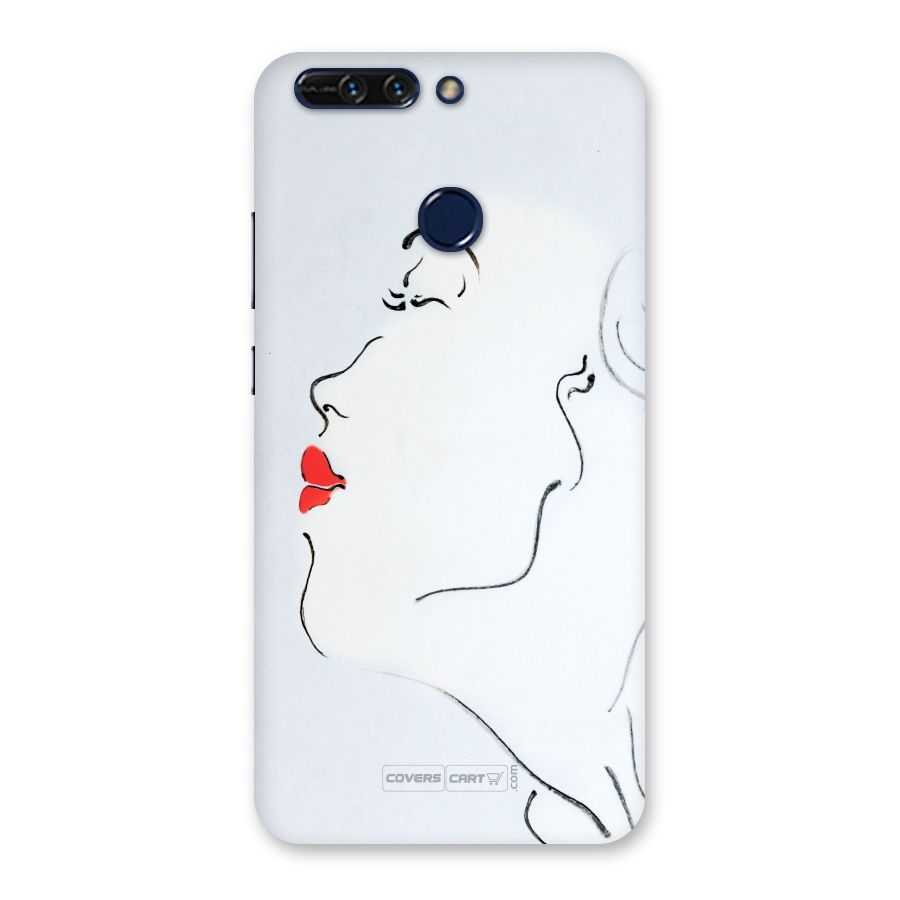 Girl in Red Lipstick Back Case for Honor 8 Pro