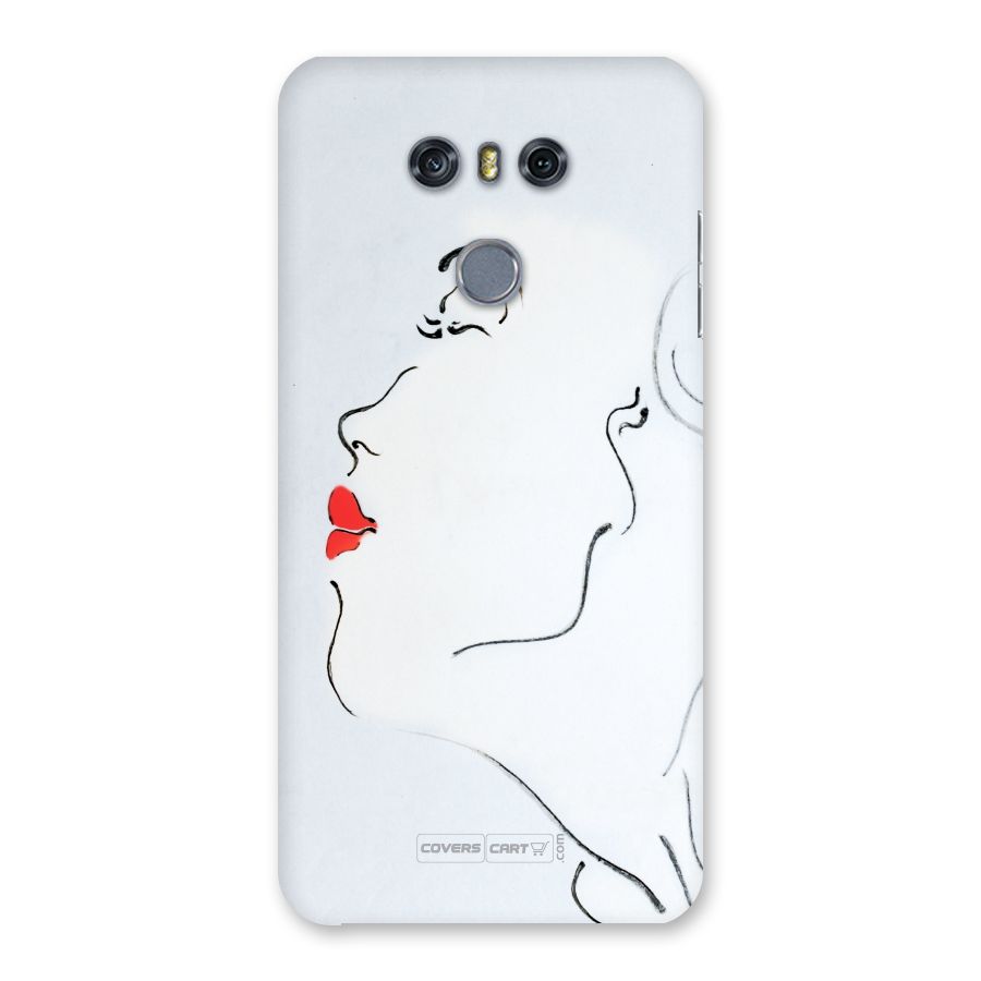 Girl in Red Lipstick Back Case for LG G6