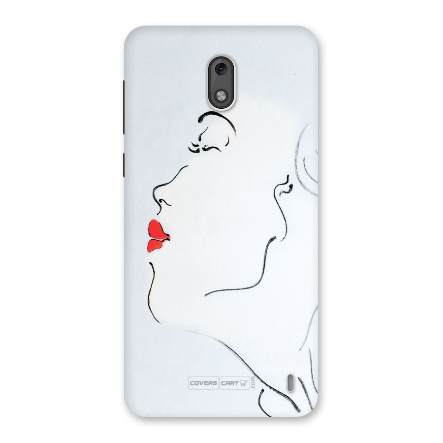 Girl in Red Lipstick Back Case for Nokia 2