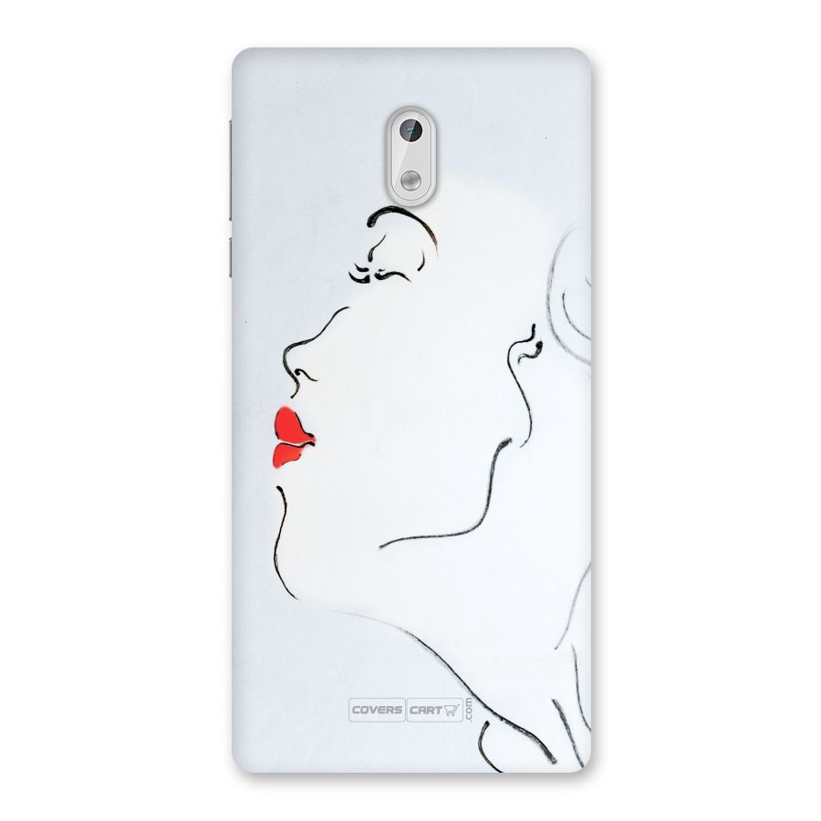 Girl in Red Lipstick Back Case for Nokia 3