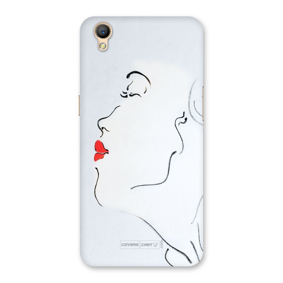 Girl in Red Lipstick Back Case for Oppo A37
