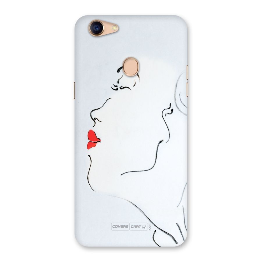 Girl in Red Lipstick Back Case for Oppo F5