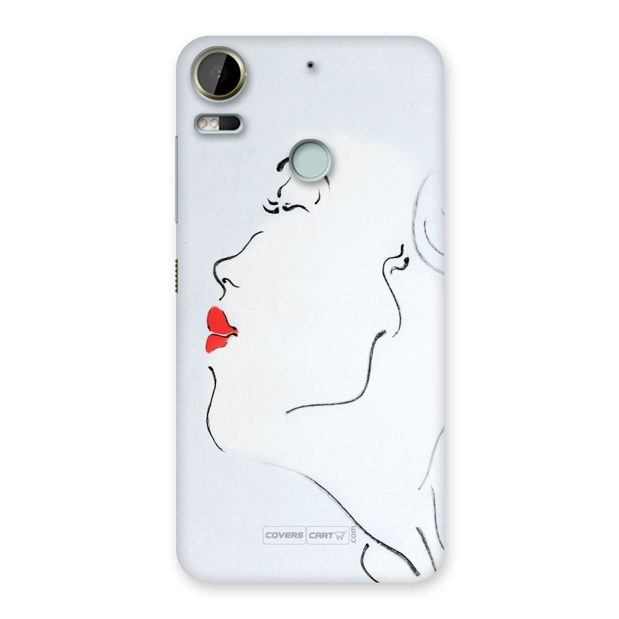 Girl in Red Lipstick Back Case Back Case for Desire 10 Pro