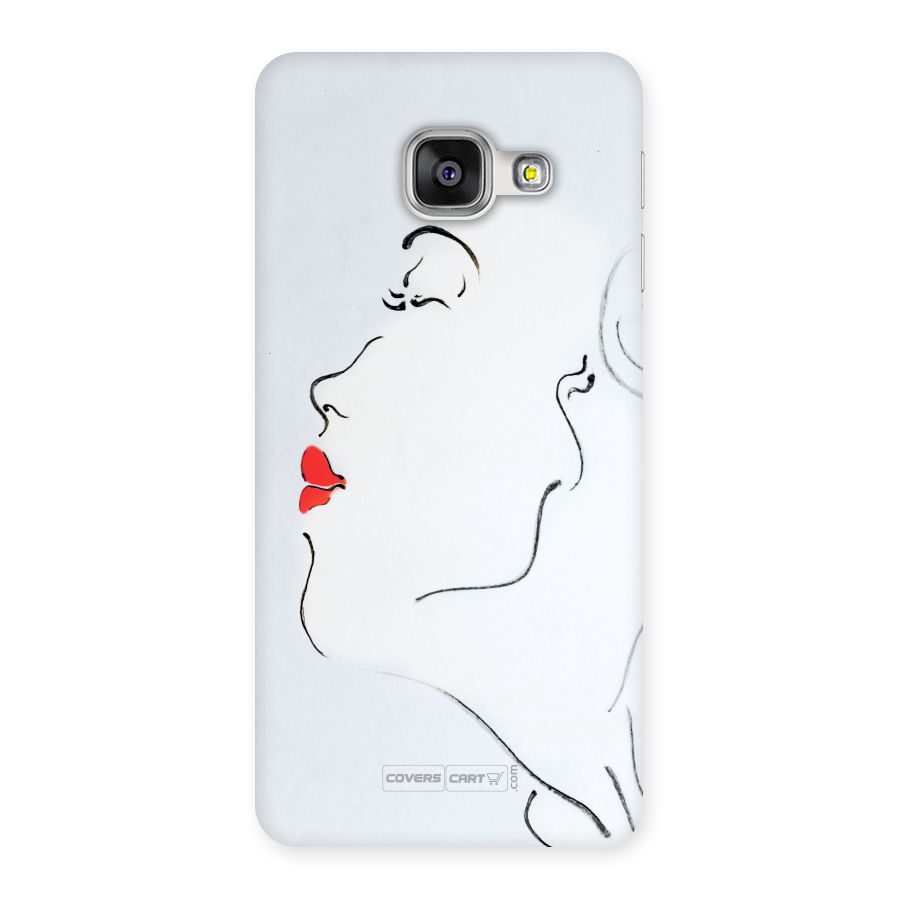 Girl in Red Lipstick Back Case Back Case for Galaxy A3 2016