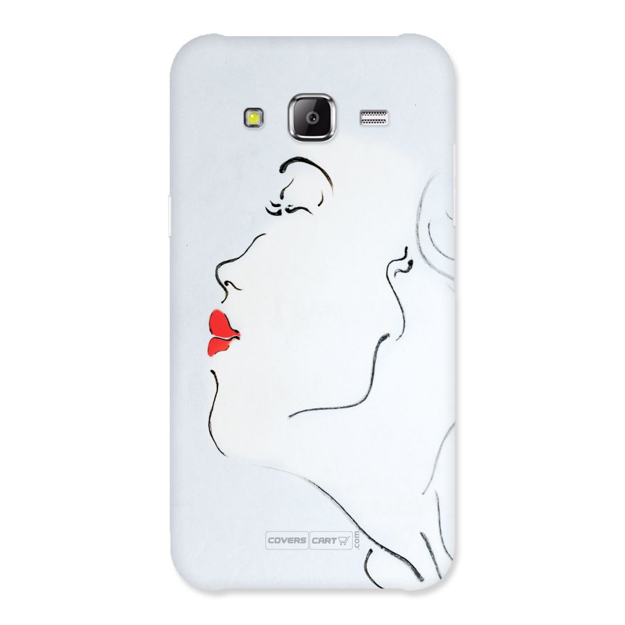 Girl in Red Lipstick Back Case Back Case for Galaxy Grand Prime
